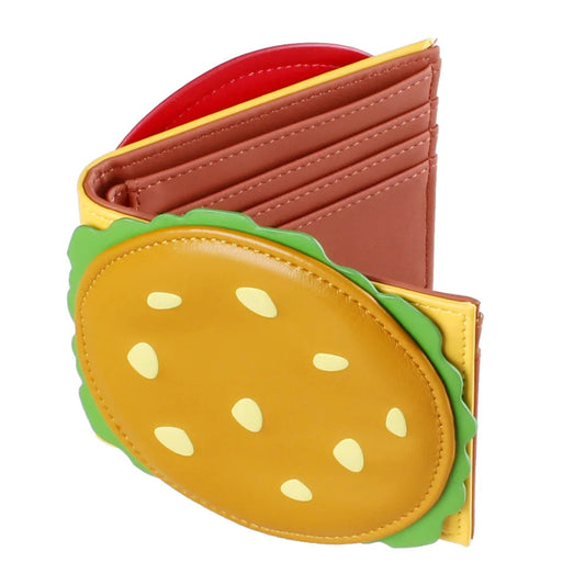 3D Burger Faltbare Geldbörse – Stylischer Kartenhalter mit Geldklammer Kompakt