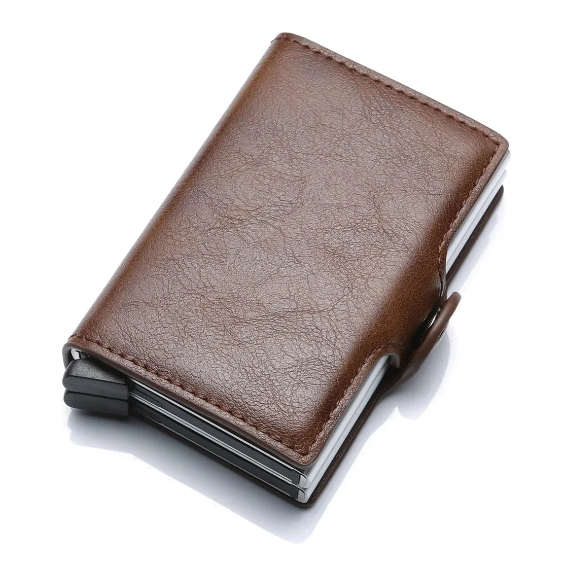 Herren Geldbeutel mit Kartenmechanismus und RFID-Schutz – Kompaktes Design mit Kartenhalter