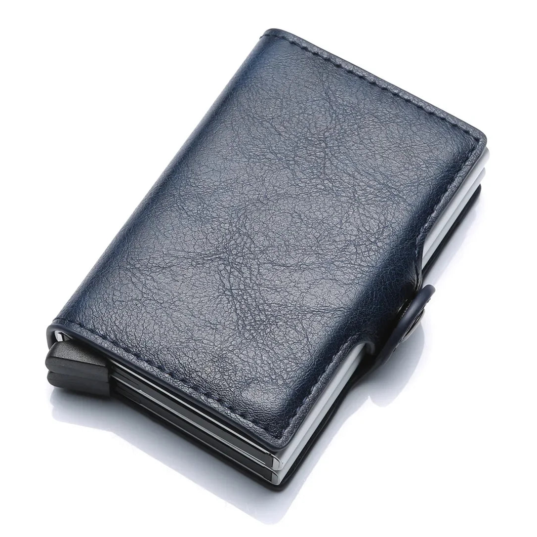 Herren Geldbeutel mit Kartenmechanismus und RFID-Schutz – Kompaktes Design mit Kartenhalter